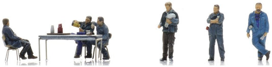 Steelworkers (6x) Ready-Made Figures 1:120 Artitec Model