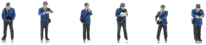 Available To Order – Conductors 1980s (6x) (NS) Ready-Made Figures 1:160 Artitec Model (ATT 5160011)