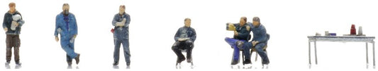 Steelworkers (6x) Ready-Made Figures 1:220 Artitec Model