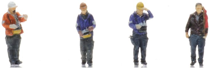 Available to Order – Shunters Industry (4x) Ready-Made Figures 1:220 Artitec Model (ATT 5220005)