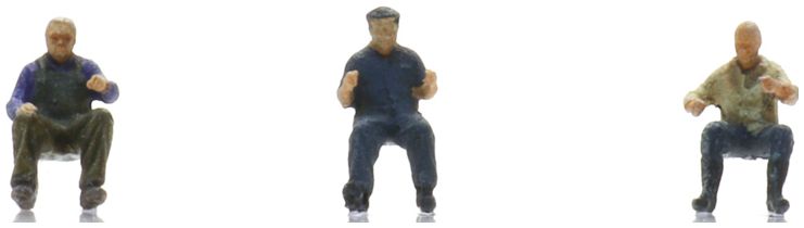 Available To Order – Tractor Drivers (3x) Ready-Made Figures 1:220 Artitec Model (ATT 5220006)