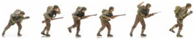 Available To Order – D-Day Infantry Storming Beach (6x) (US) Ready 1:72 Artitec Model (ATT 5720015)