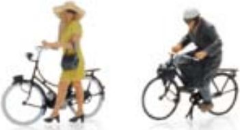 Available To Order – Solex and Mobylette Riders (2x) Ready Made Painted 1:87 Artitec Model (ATT 5870017)