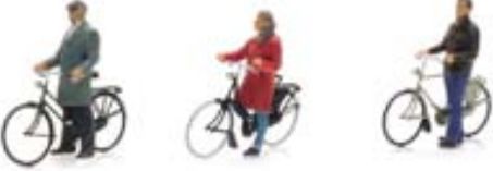 Available To Order – Waiting Cyclists (3x) Ready Made Painted 1:87 Artitec Model (ATT 5870018)