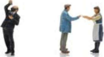 Available To Order – Herring Fish Shop Figures (3x) Ready Made Painted 1:87 Artitec Model (ATT 5870019)