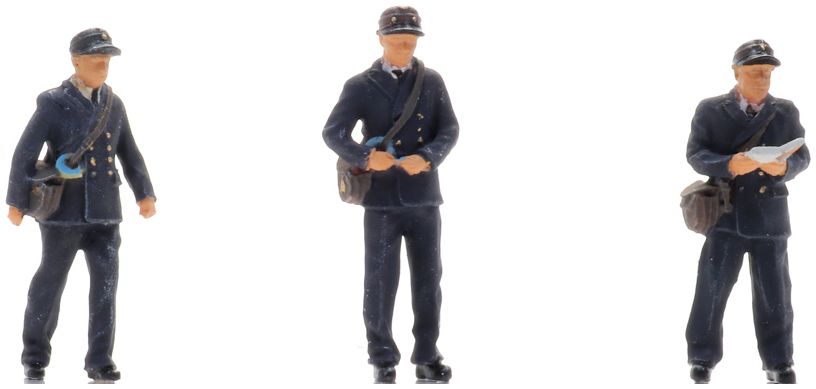 Available To Order – Conductors on Train 1950-70s (3x) (NS) Ready-Made Figures 1:87 Artitec Model (ATT 5870041)