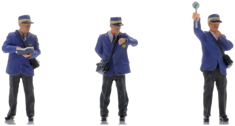 Available To Order – Conductors on Platform 1970s (3x) (NS) Ready-Made Figures 1:87 Artitec Model (ATT 5870043)