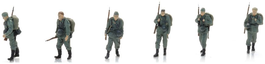 Available to Order – Infantry on Long March (6x) (WM) Ready-Made Figures 1:87 Artitec Model (ATT 5870059)