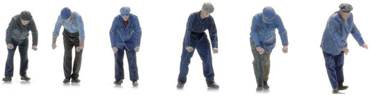 Rail Fitters (6x) Ready-Made Figures 1:87 Artitec Model