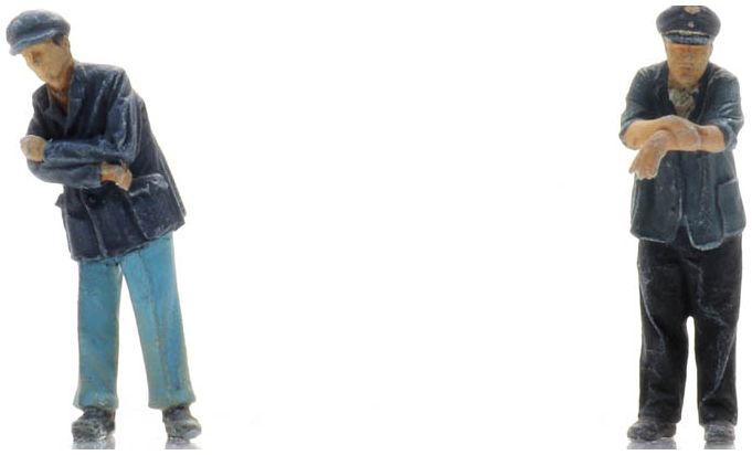 Available to Order – Steam Personnel Fuhrmann (2x) (DB) Ready-Made Figures 1:87 Artitec Model (ATT 5870072)