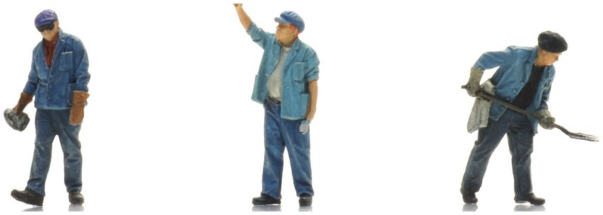 Available To Order – Depot Personnel (3x) Ready-Made Figures 1:87 Artitec Model (ATT 5870087)