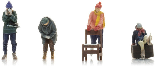 Absolute Beginners Ice Skating (4x) Ready 1:87 Artitec Model