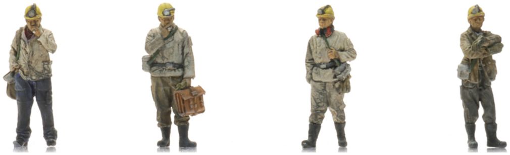 Available To Order – Miners at The End of The Shift Ready-Made, Painted 1:87 Artitec Model (ATT 5870150)
