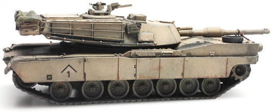 US M1A1 Abrams Desert Storm Train Load 1:87 Ready-Made, Painted 1:87 Artitec Model