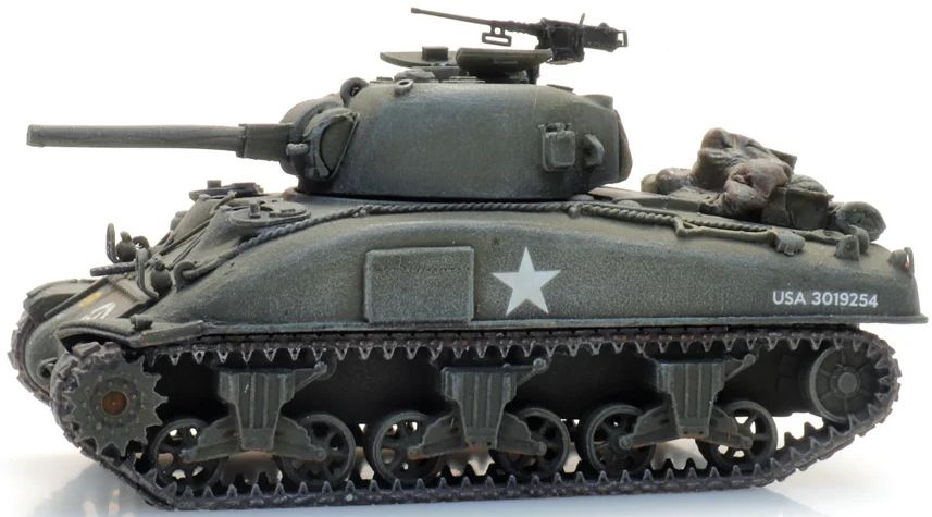 US Sherman M4A1 1:87 Ready-Made, Painted 1:87 Artitec Model
