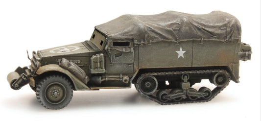 M3A1 Half-Track Personnel Carrier Train Load (US) 1:87 Ready-Made, Painted 1:87 Artitec Model