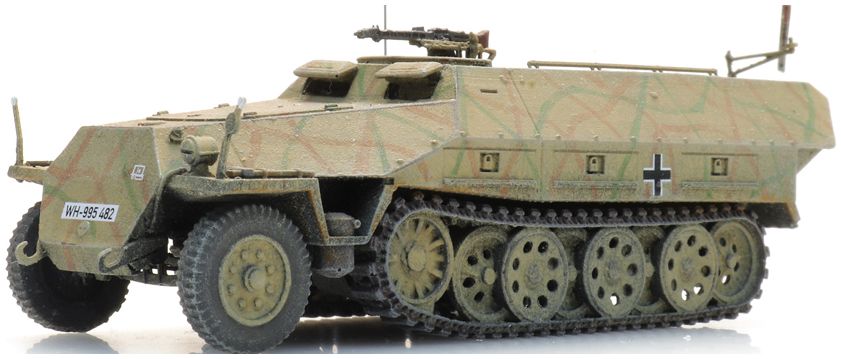 Sdkfz 251/1 Ausf D (S)MG Tarnung (WM) Ready-Made, Painted 1:87 Artitec Model