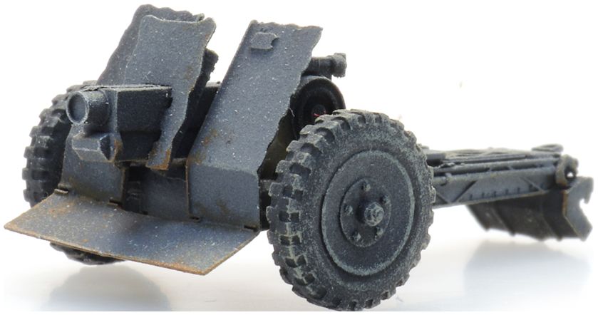 7.5 cm leIG 18 Grey (WM) Ready-Made, Painted 1:87 Artitec Model
