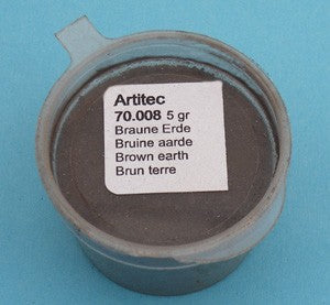 Mineral Paint Brown Earthtone (Weathering Powder) Cup 5-7 Gram Artitec Model