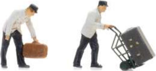 Dutch Platfrom Staff w/Luggage (2 Figures) 1:87 Artitec Model