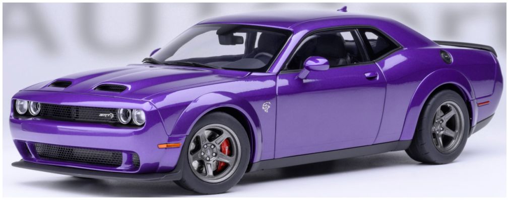 Available To Order – Dodge Challenger SRT Super Stock 2023 Plum Crazy/Purple 1:18 (AUT 71768)