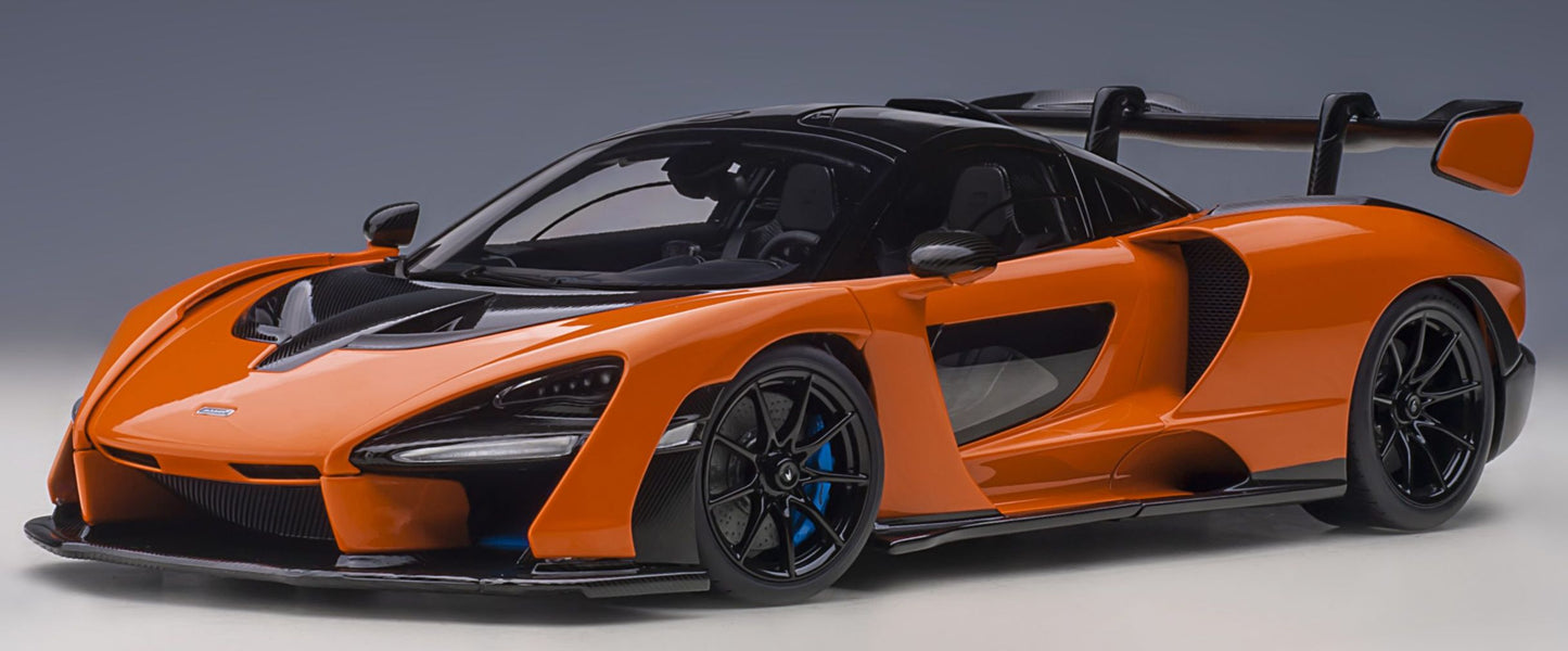 Available to Order – McLaren Senna Trophy Mira/Orange 1:18 (AUT 76078)