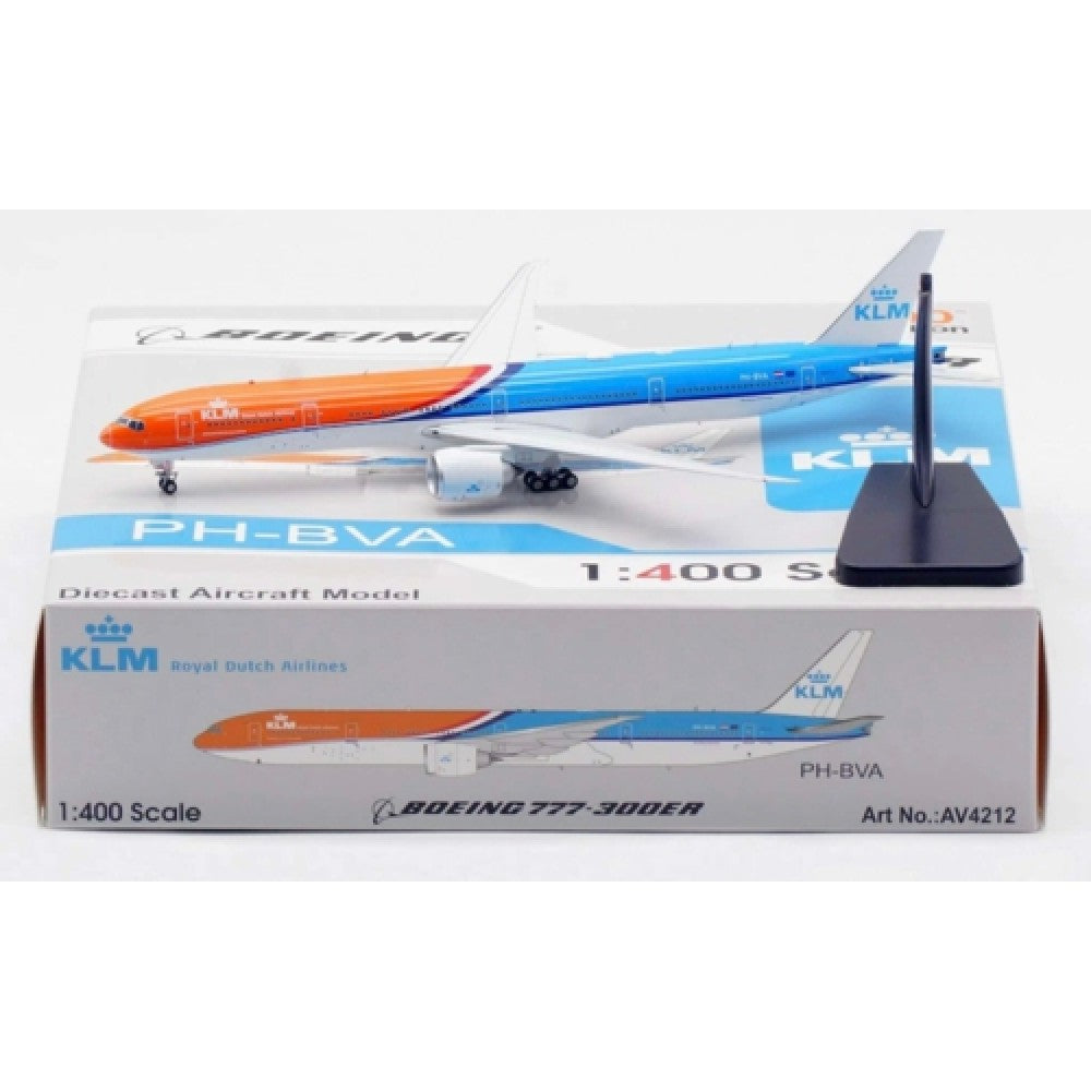 Available to Order – PH-BVA KLM Royal Dutch Airlines Boeing 777-306ER Detachable Gear 1:400 Aviation 400 Model (AV4212)