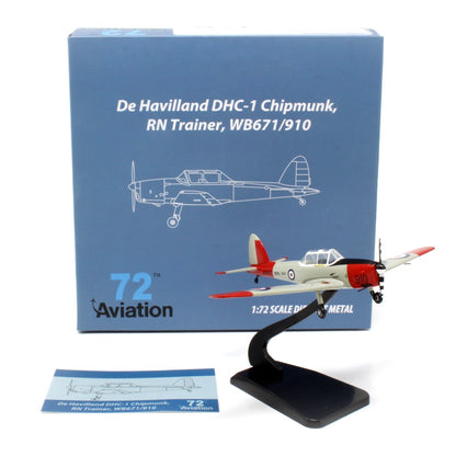 Available to Order – DHC1 Chipmunk Royal Navy WB671/910 1:72 Aviation 72 Model (AV7226023)