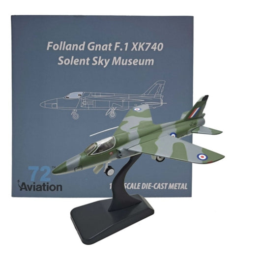 Available to Order – Folland Gnat F.1 XK740 Solent Sky Museum 1:72 Aviation 72 Model (AV7228006)