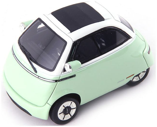 Microlino 'Urban' (Closed Roof) Mint/White 1:43 – diecast model