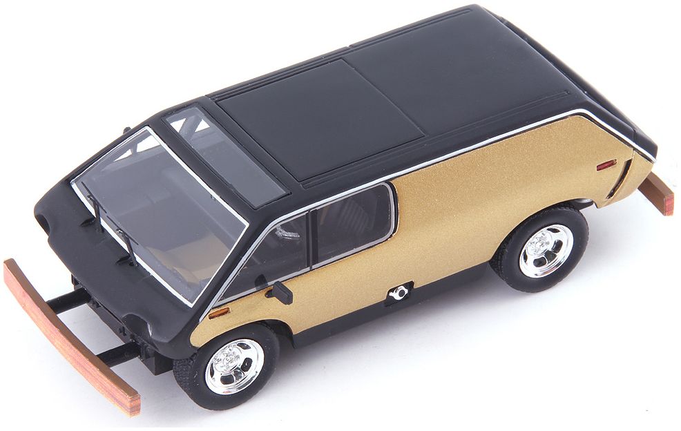 Available To Order – Brubaker Box Van Gold Black 1:43 (AVE 60141)