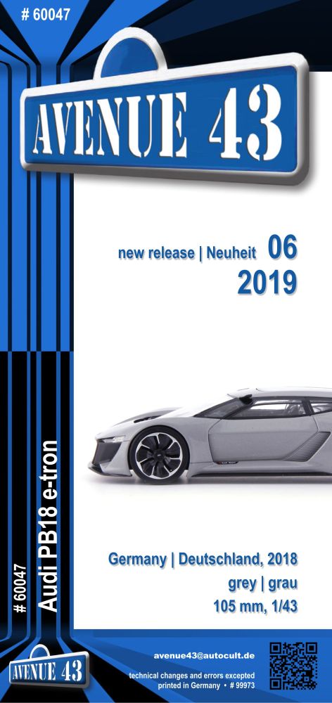 Available To Order – Leaflet #60047 (Audi e-tron) (AVE LEAF60047)