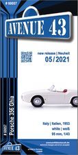 Leaflet #60057 Porsche 356 (C6 long, 1 page) – diecast model