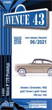 Leaflet #60065 Volvo P 179 Prototype (C6 long, 3-pages) – diecast model