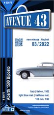 Leaflet for #60075 Abarth 1500 (C6 long, 3-pages) – diecast model