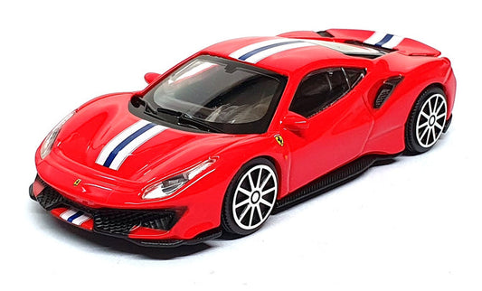 1:43 Burago Race and Play Ferrari 488 Pista Red 18-36000-488