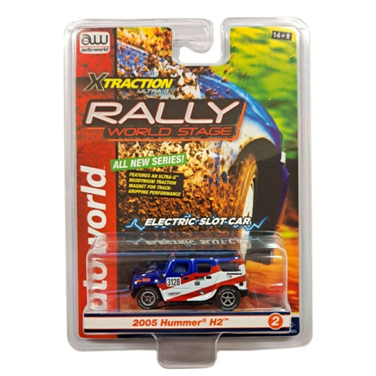 Available to Order – 2005 Hummer H2 No.3128 American Flag Electric Slot Car 1:64 Auto World Model (AWSC380B-2)