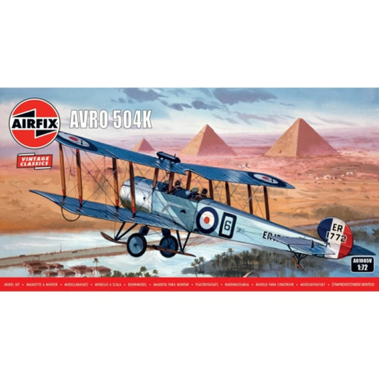 Available To Order – AX01085V - 1:72 Avro 504K (plastic Kit) AIRFIX Model (AX01085V)