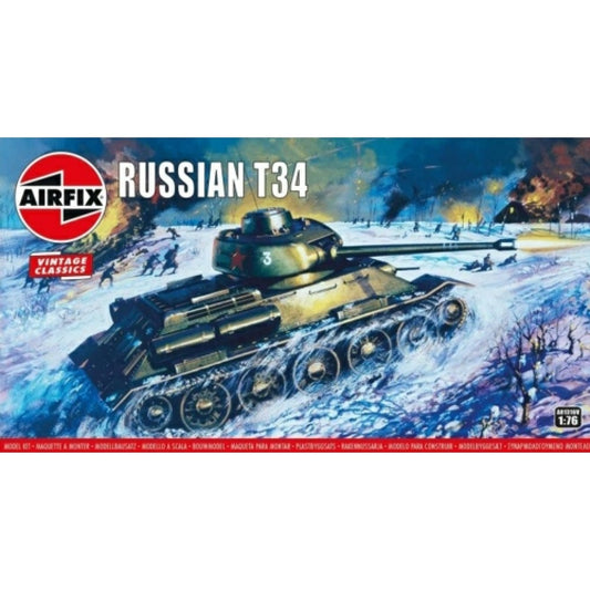 THIS ITEM IS AVAILABLE TO ORDER FROM OUR SUPPLIER - 1:76 AIRFIX AX01316V T-34 TANK (VINTAGE CLASSICS)