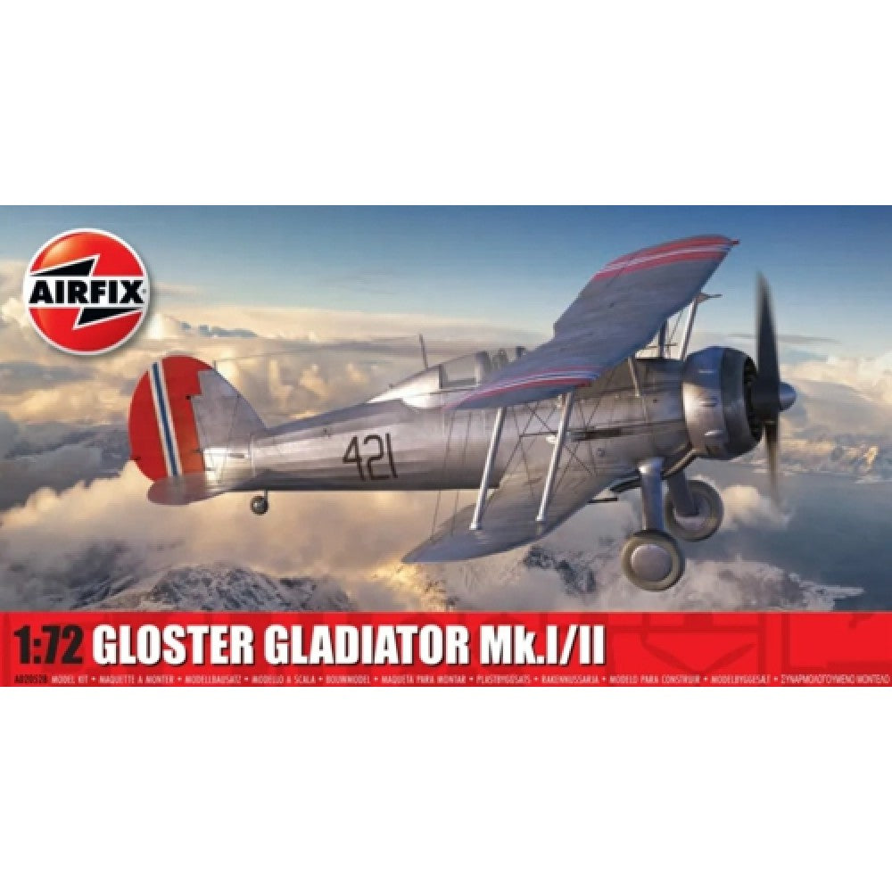 Available to Order – Gloster Gladiator Mk.I/Mk.II (Plastic Kit) 1:72 Airfix Model (AX02052B)
