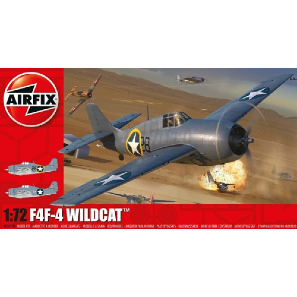 Available to Order – Grumman F4f-4 Wildcat (Plastic Kit) 1:72 Airfix Model (AX02070A)