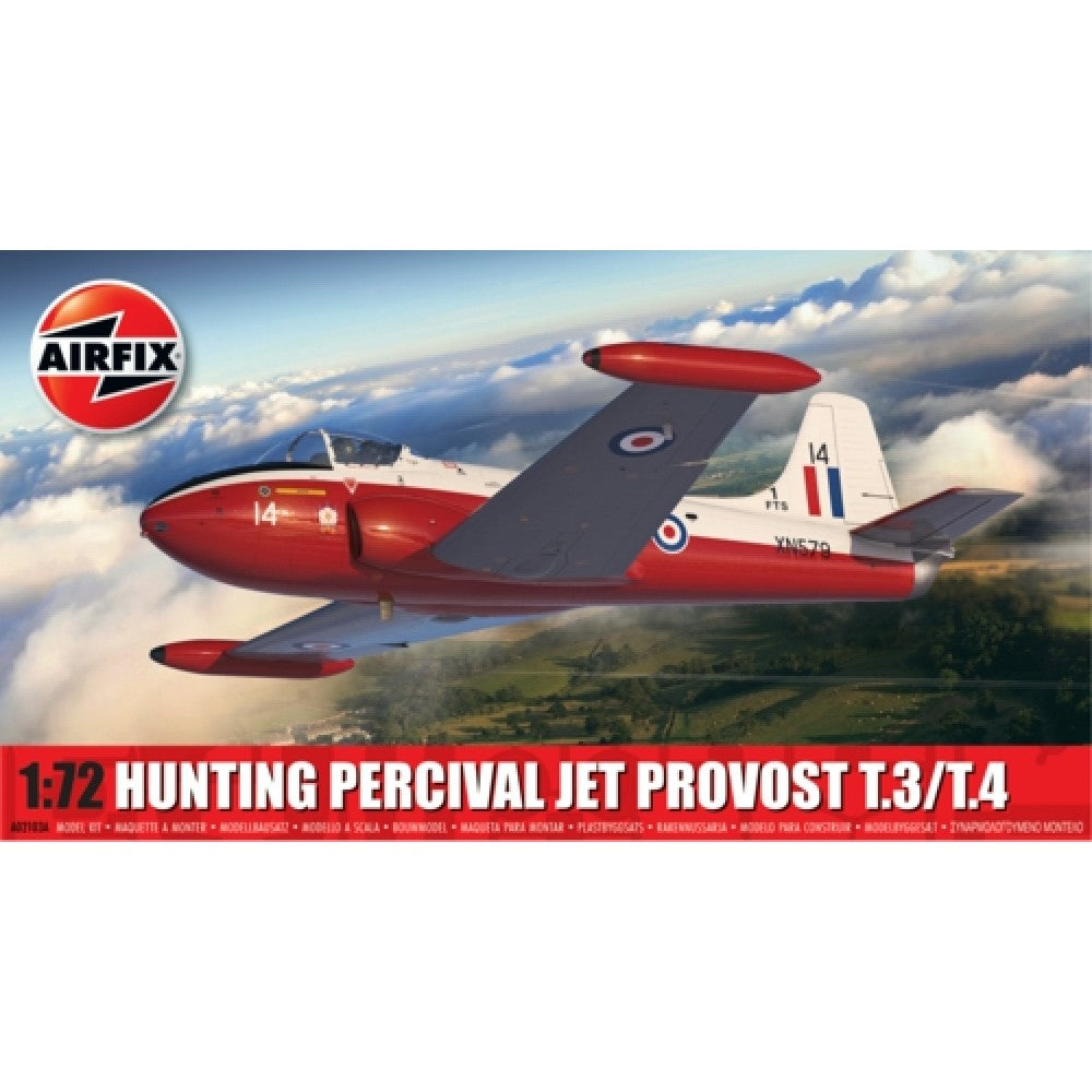Available to Order – Hunting Percival Jet Provost T.3/t.4 (Plastic Kit) 1:72 Airfix Model (AX02103A)