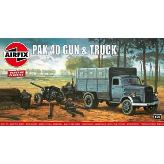 THIS ITEM IS AVAILABLE TO ORDER FROM OUR SUPPLIER - 1:76 AIRFIX AX02315V OPEL BLITZ AND PAK 40 GUN (PLASTIC KIT)