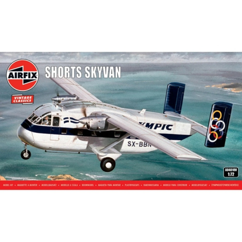 Available To Order – AX04018V - 1:72 SHORTS SKYVAN (PLASTIC KIT) AIRFIX Model (AX04018V)
