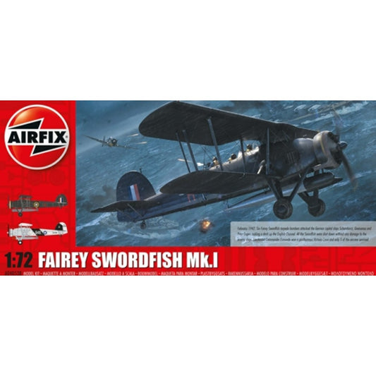 THIS ITEM IS AVAILABLE TO ORDER FROM OUR SUPPLIER - 1:72 AIRFIX AX04053B FAIREY SWORDFISH MK.I (PLASTIC KIT)