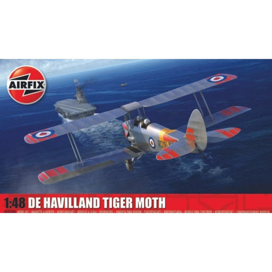 THIS ITEM IS AVAILABLE TO ORDER FROM OUR SUPPLIER - 1:48 AIRFIX AX04104A DE HAVILLAND TIGER MOTH (PLASTIC KIT)