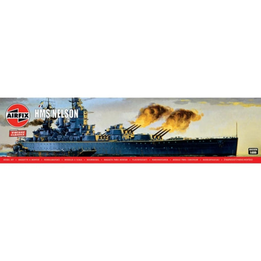 Available to Order – HMS Nelson (Plastic Kit) 1:600 Airfix Model (AX04203V)