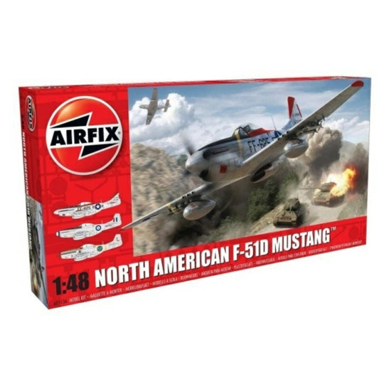 THIS ITEM IS AVAILABLE TO ORDER FROM OUR SUPPLIER - 1:48 AIRFIX AX05136 NORTH AMERICAN F51D MUSTANG (PLASTIC KIT)