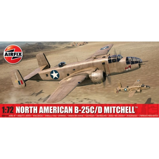 THIS ITEM IS AVAILABLE TO ORDER FROM OUR SUPPLIER - 1:72 AIRFIX AX06015A NORTH AMERICAN B-25C/D MITCHELL (PLASTIC KIT)
