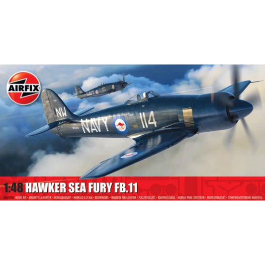 THIS ITEM IS AVAILABLE TO ORDER FROM OUR SUPPLIER - 1:48 AIRFIX AX06105A HAWKER SEA FURY FB.II (PLASTIC KIT)